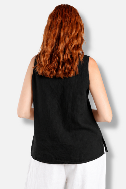 Easy Scoop Tank - Black Linen