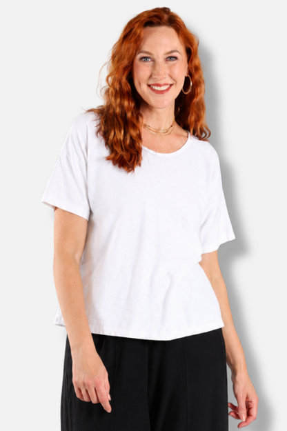 V-Neck Tee - White