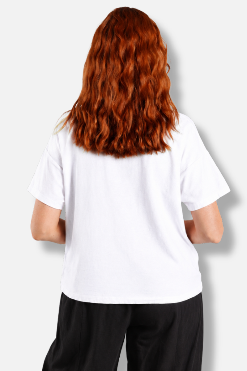 V-Neck Tee - White