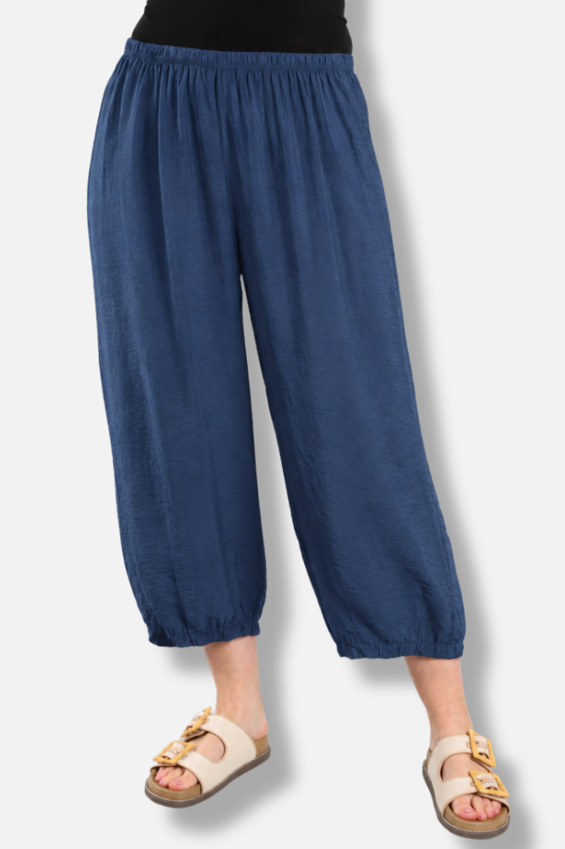 Darted Crop Pant - Naval Parachute