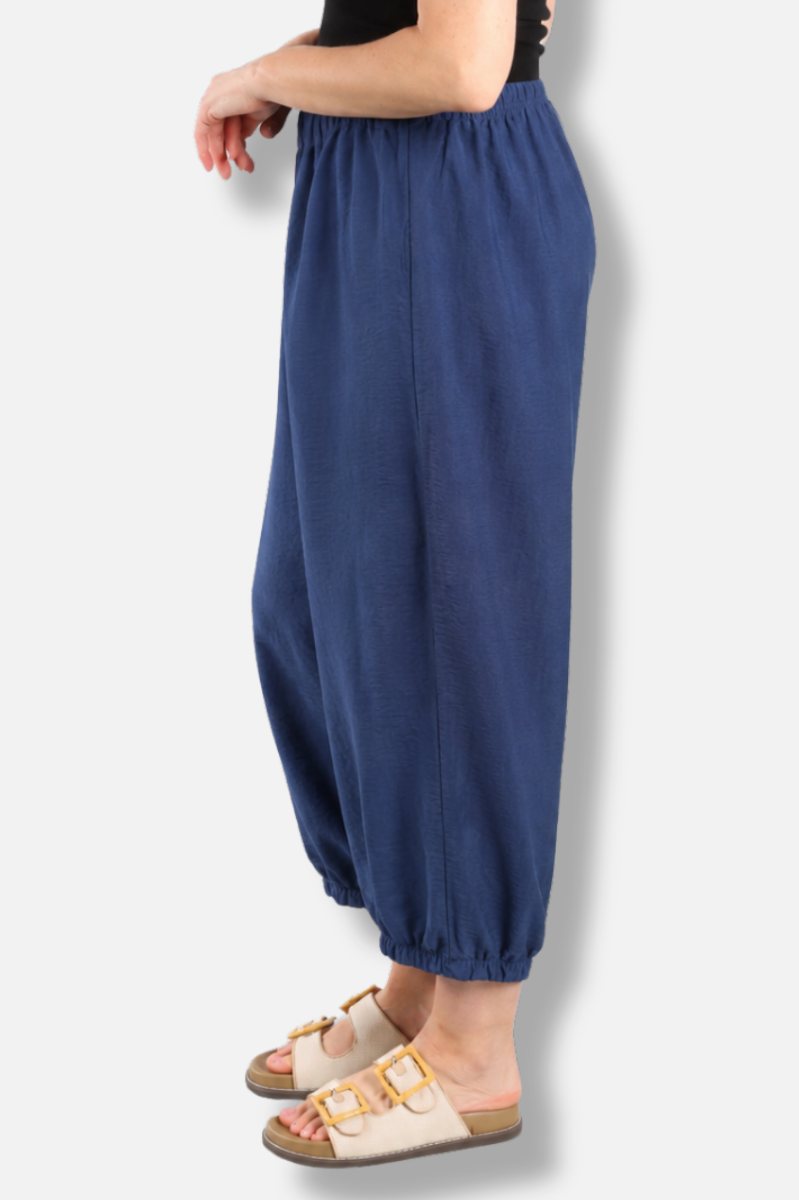 Darted Crop Pant - Naval Parachute