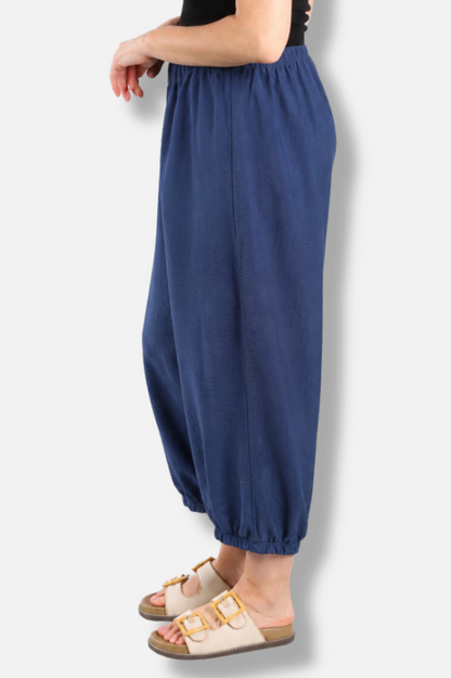 Darted Crop Pant - Naval Parachute
