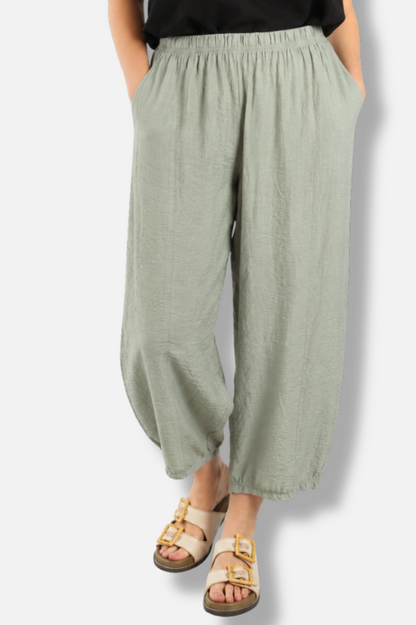 Barrel Crop Pant - Overcast Parachute