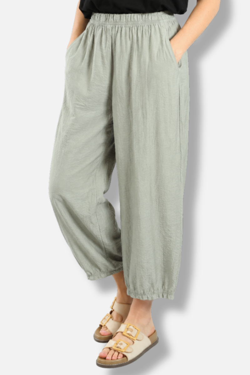 Barrel Crop Pant - Overcast Parachute