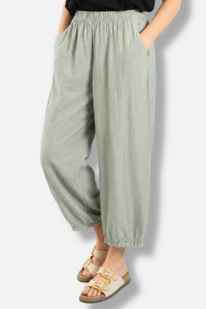 Barrel Crop Pant - Overcast Parachute