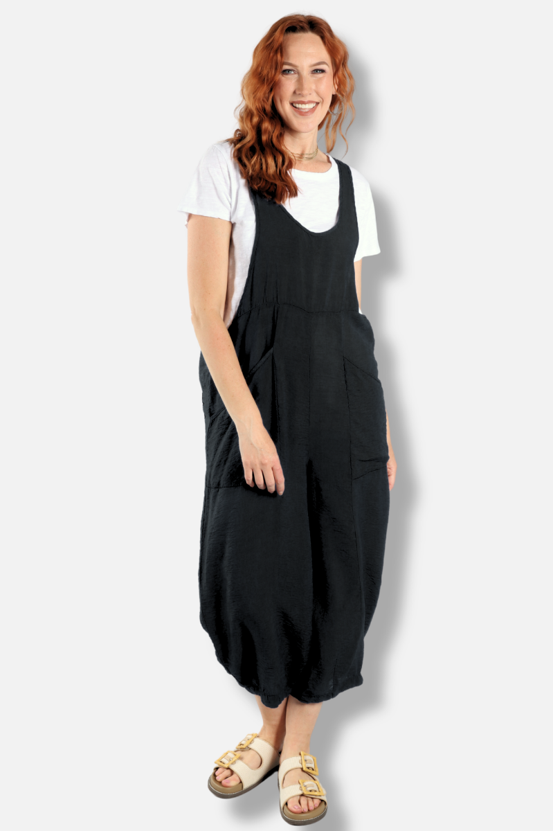 Racerback Overall - Black Parachute
