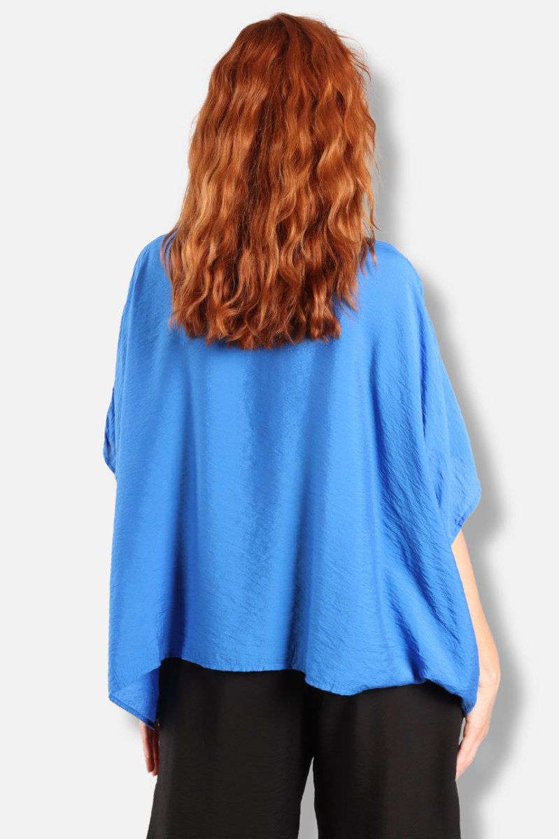 Oversized Shirt - Vivid Blue Parachute
