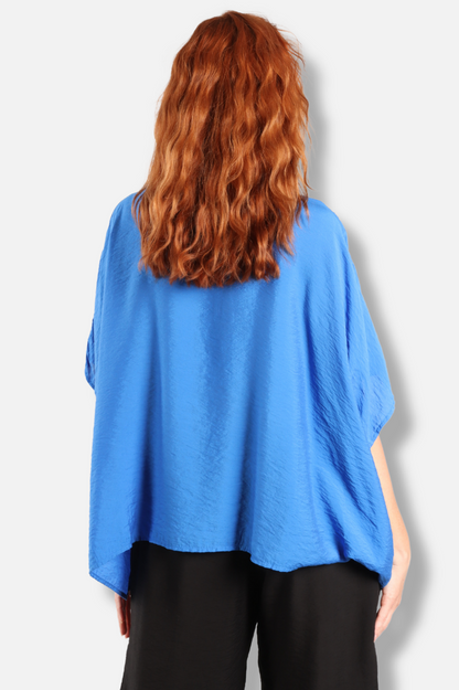 Oversized Shirt - Vivid Blue Parachute