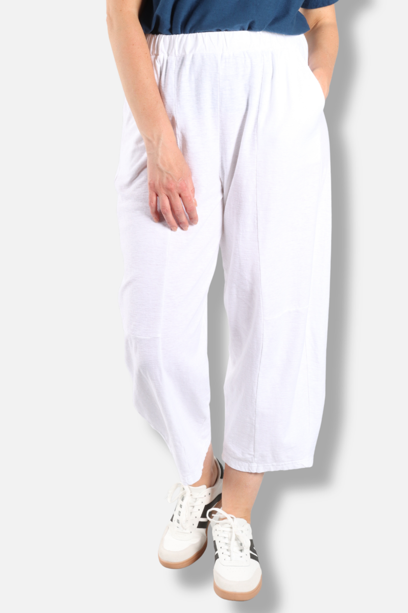 Horseshoe Pant - White