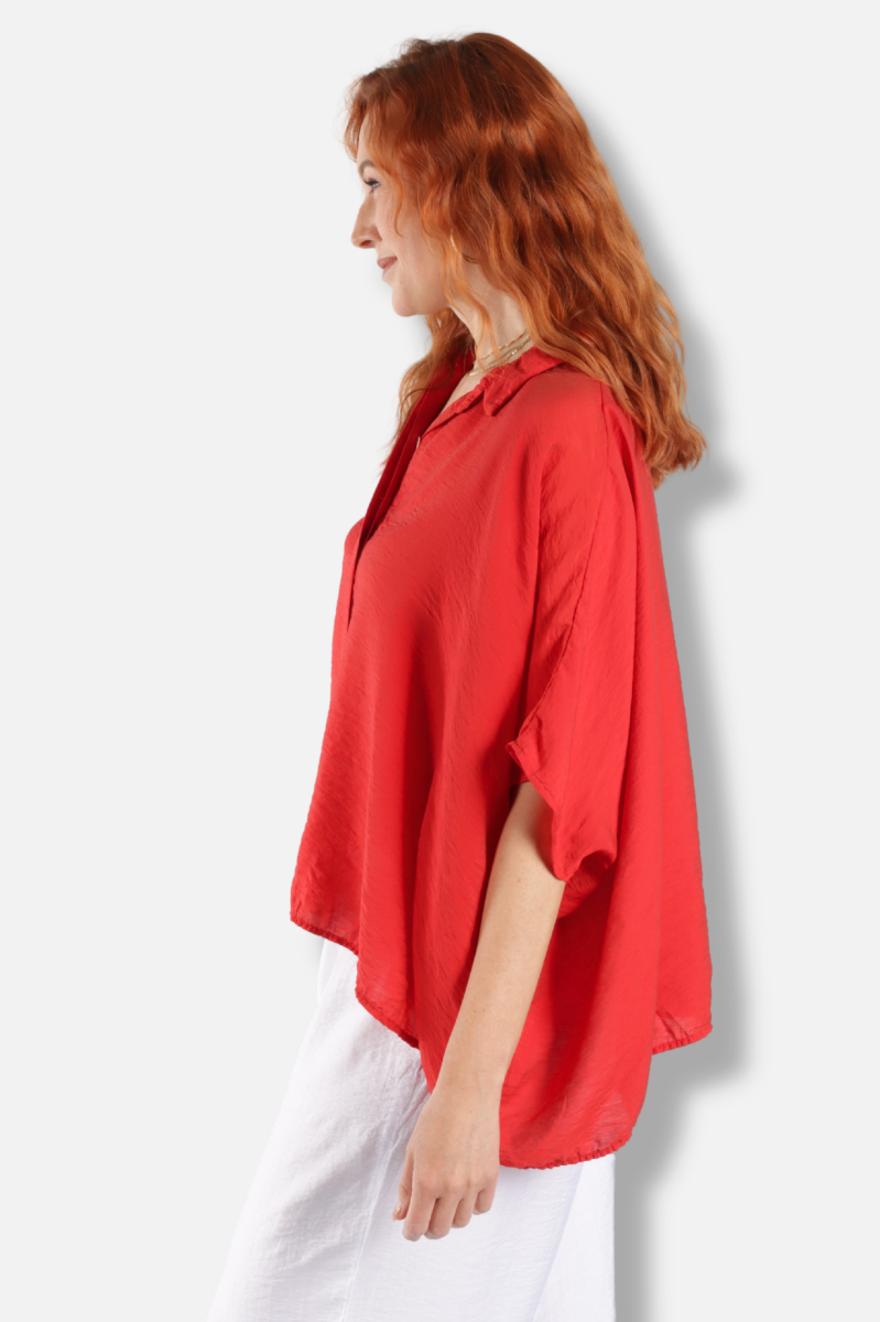 Oversized Shirt - Cherry Parachute