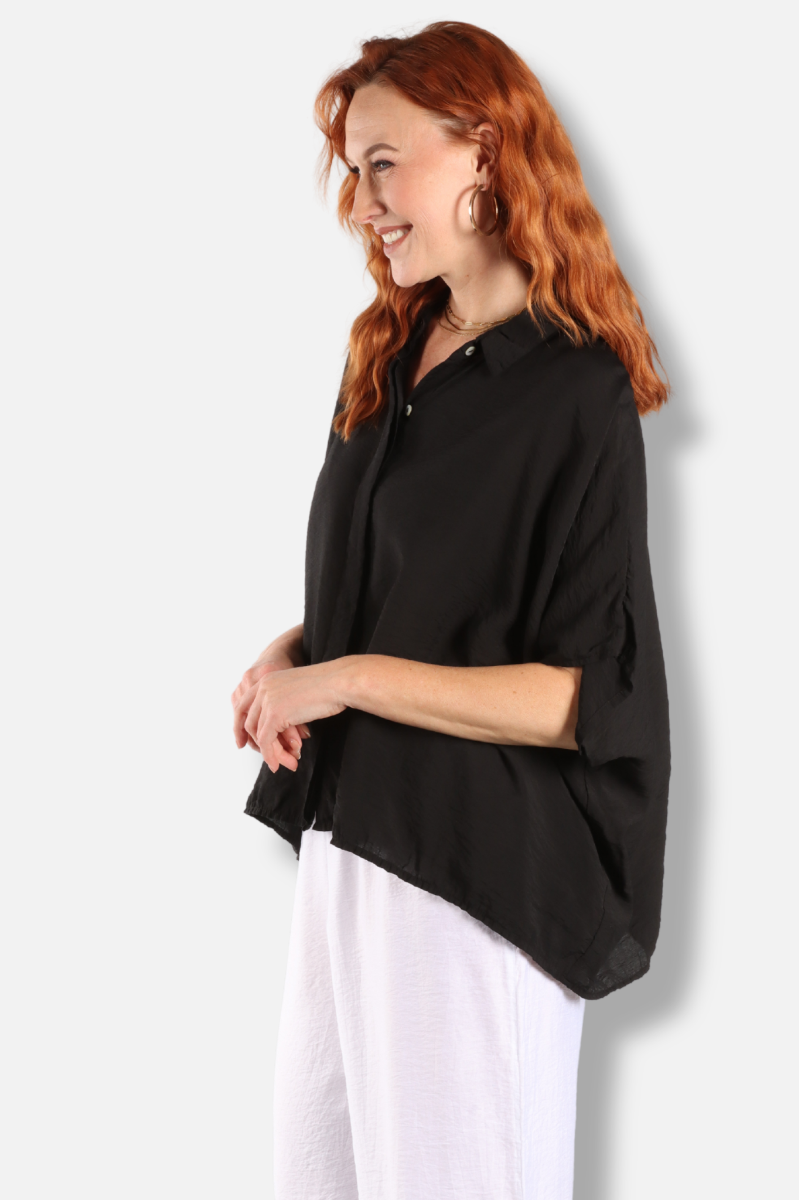 Oversized Shirt - Black Parachute