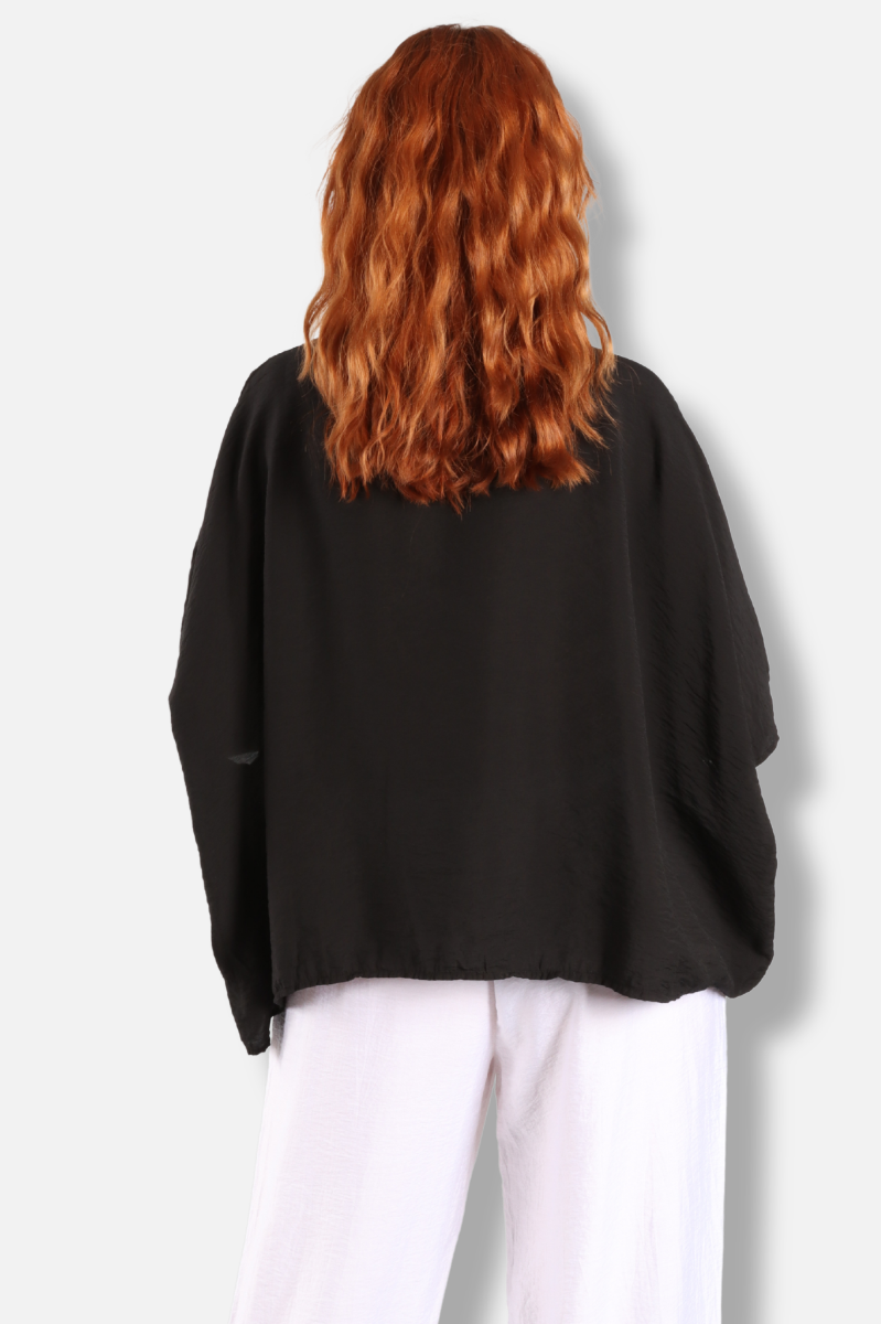 Oversized Shirt - Black Parachute