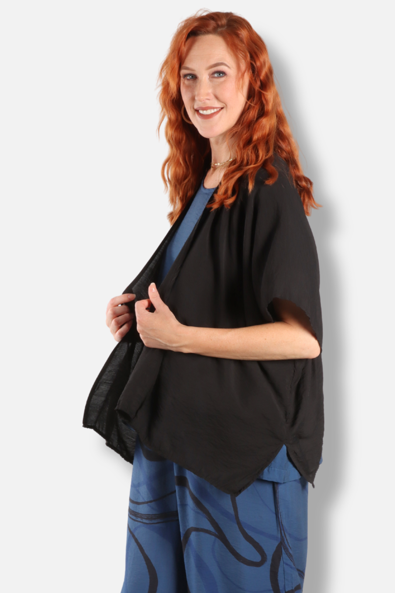 Shawl Cardigan - Black Parachute 
