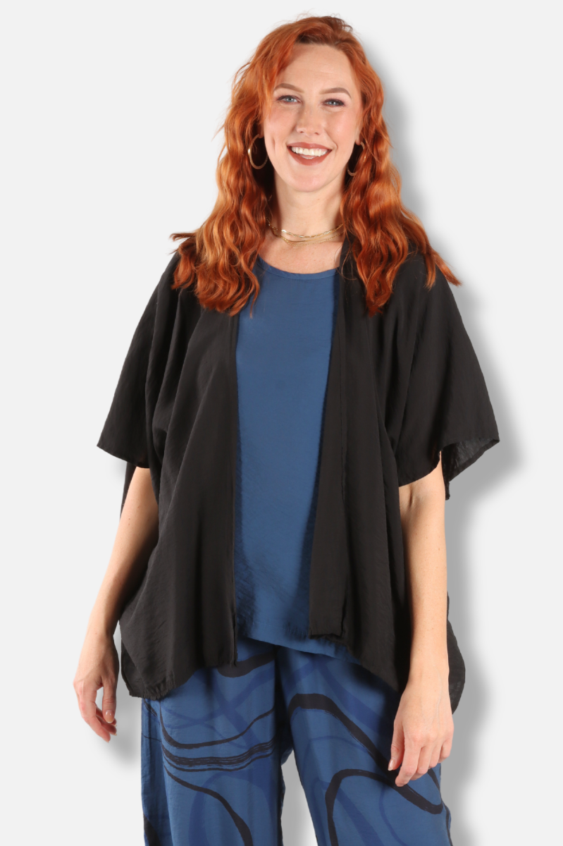 Shawl Cardigan - Black Parachute 