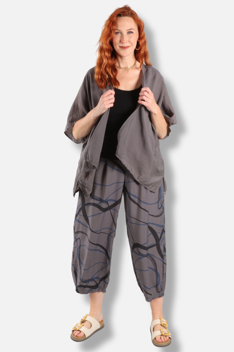 Shawl Cardigan - Anthracite Parachute