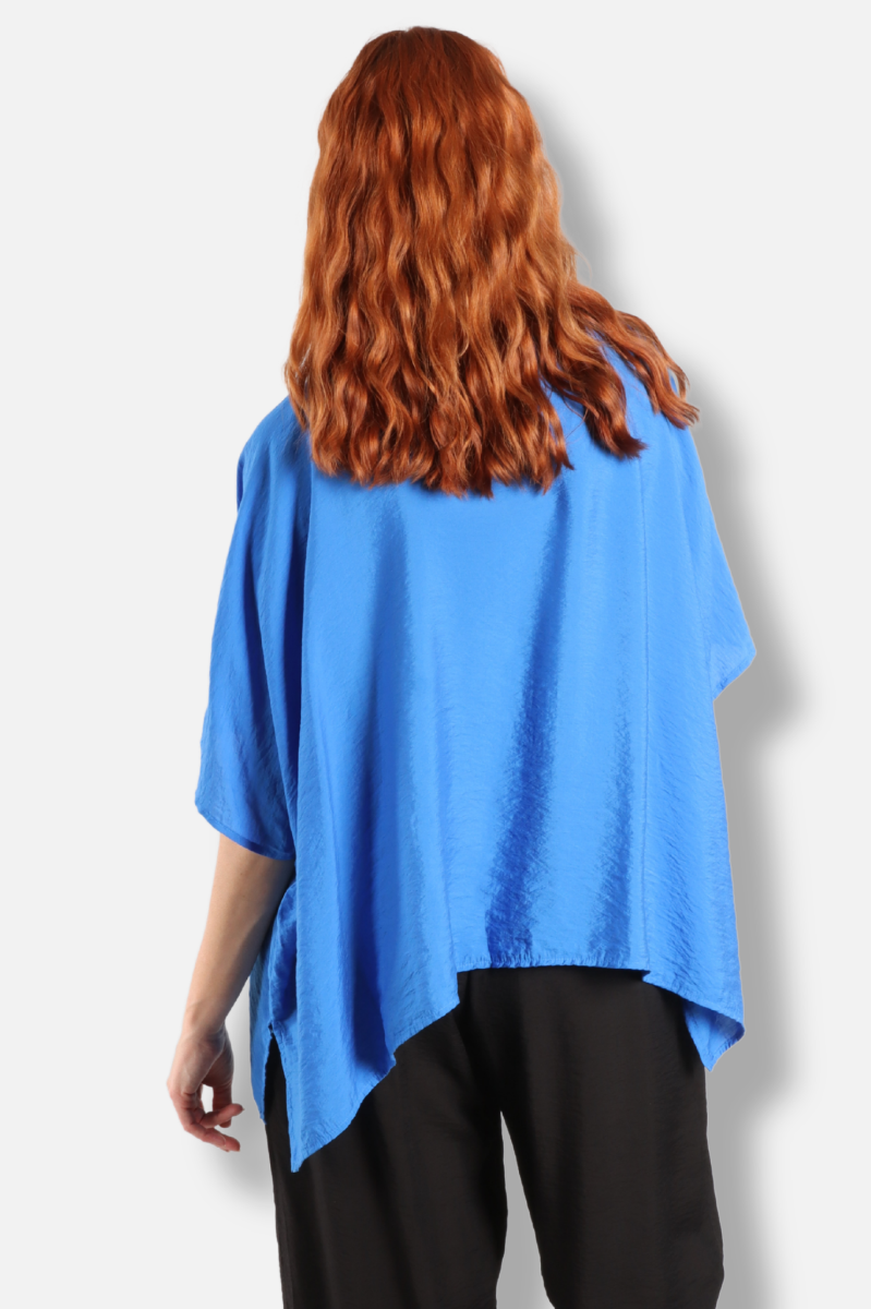 Shawl Cardigan - Vivid Blue Parachute
