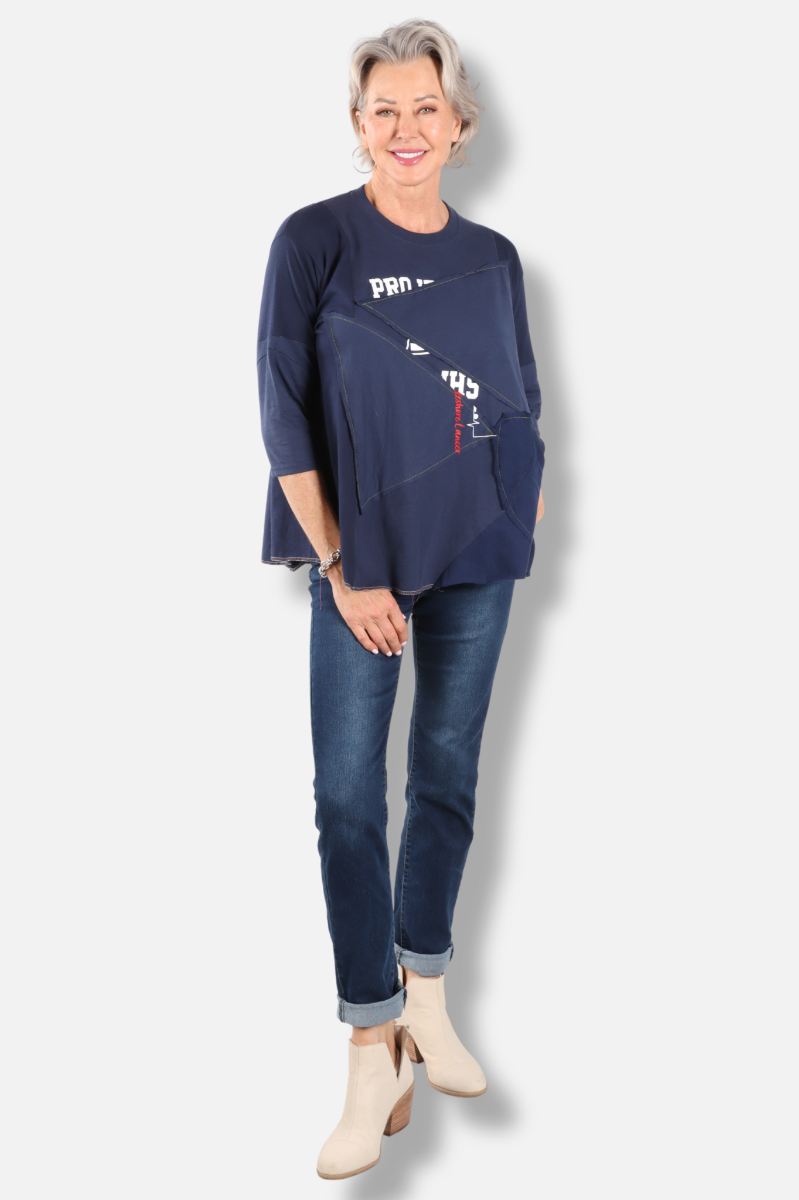 Triangle Tee - Navy #5