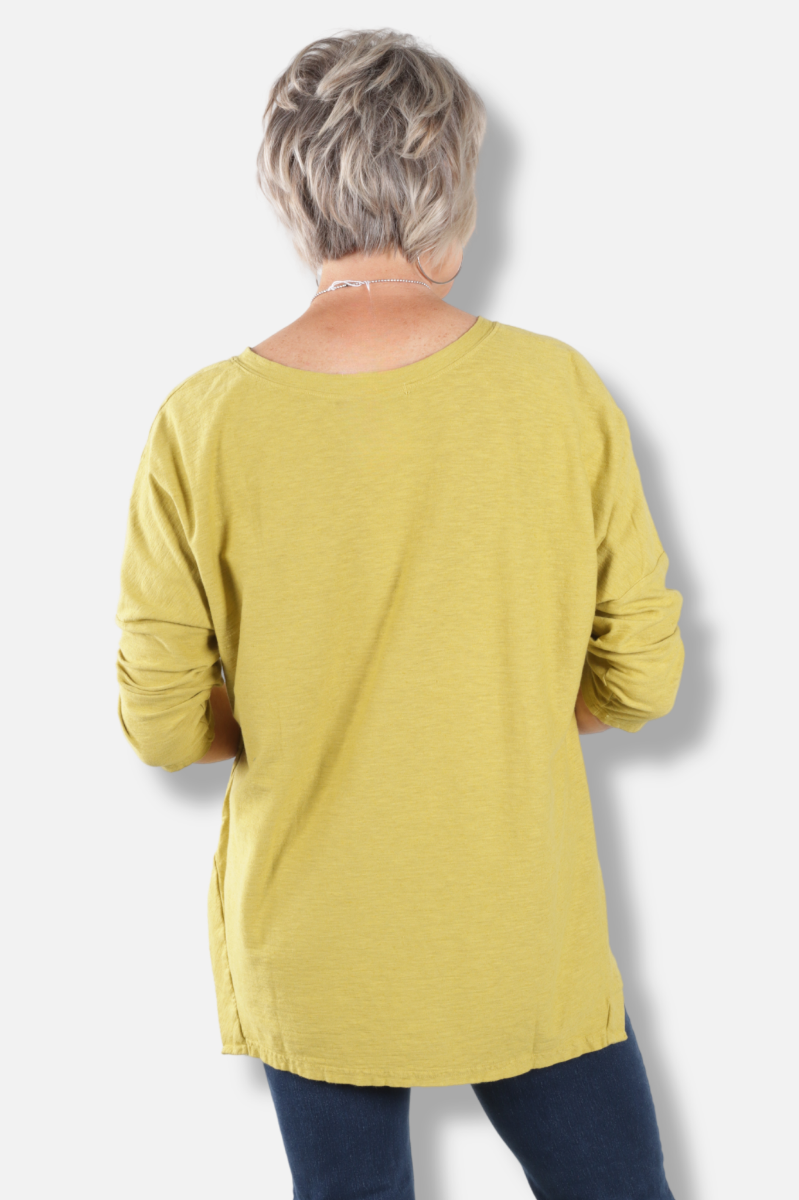 Osize Boxy Top - Pea