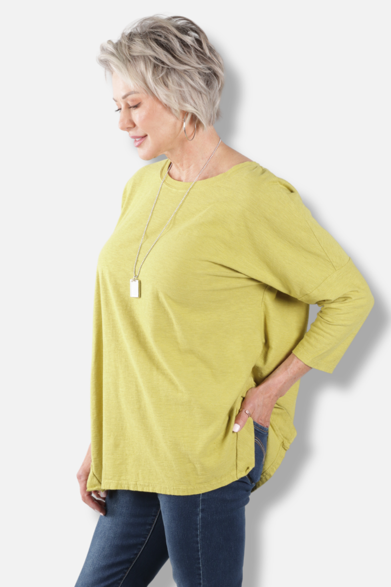 Osize Boxy Top - Pea
