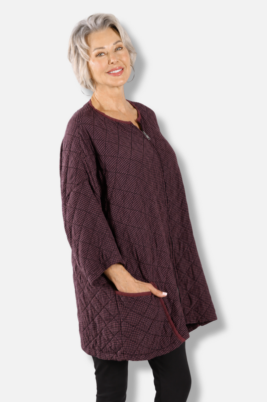 Osize Zip Jacket - Cinnabark