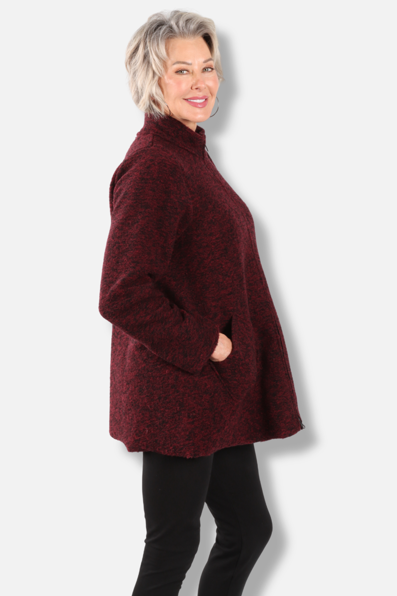 Zip Swing Jacket - Maraschino