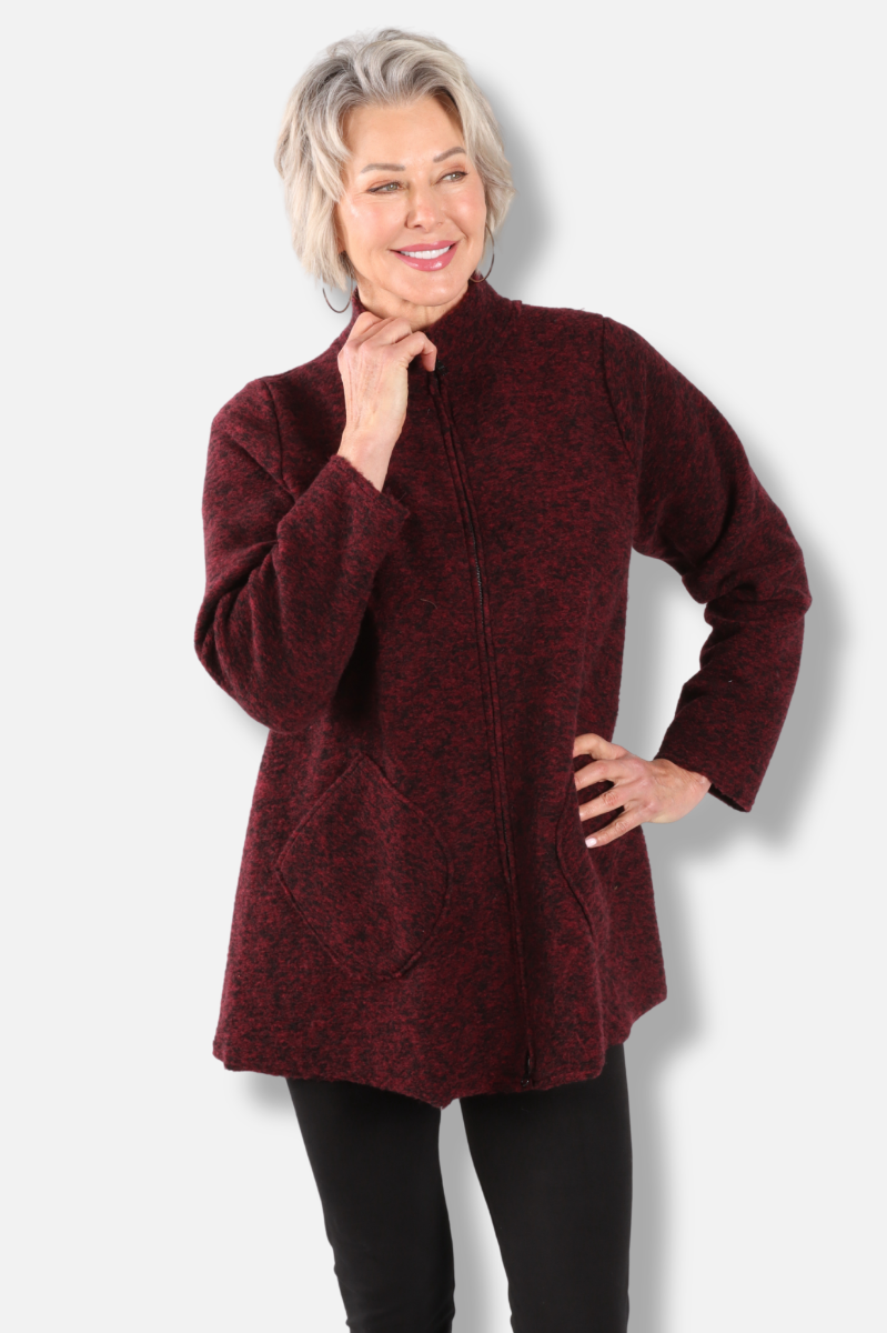 Zip Swing Jacket - Maraschino