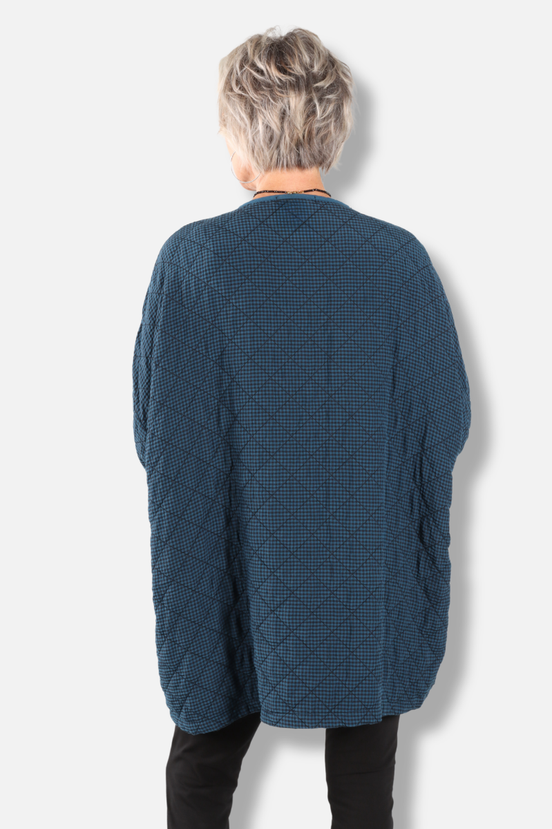 Osize Zip Jacket - Peacock