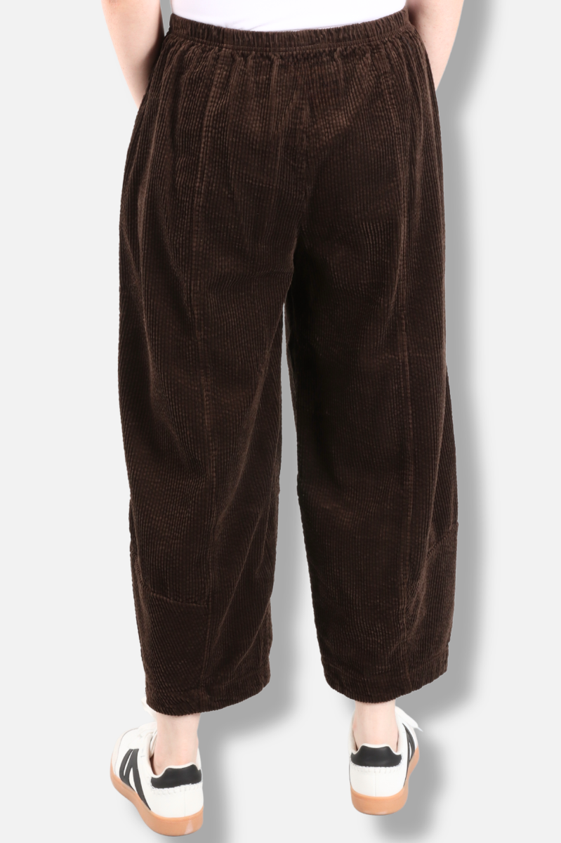 Corduroy Lantern Pant - Chocolate