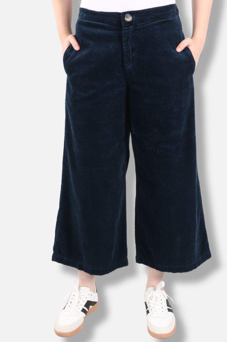 Crop Wide Leg Zip Pant - Etan
