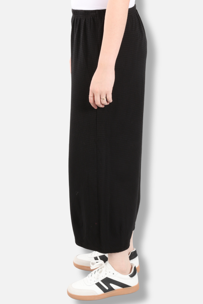 Cropped Dart Pant - Black 