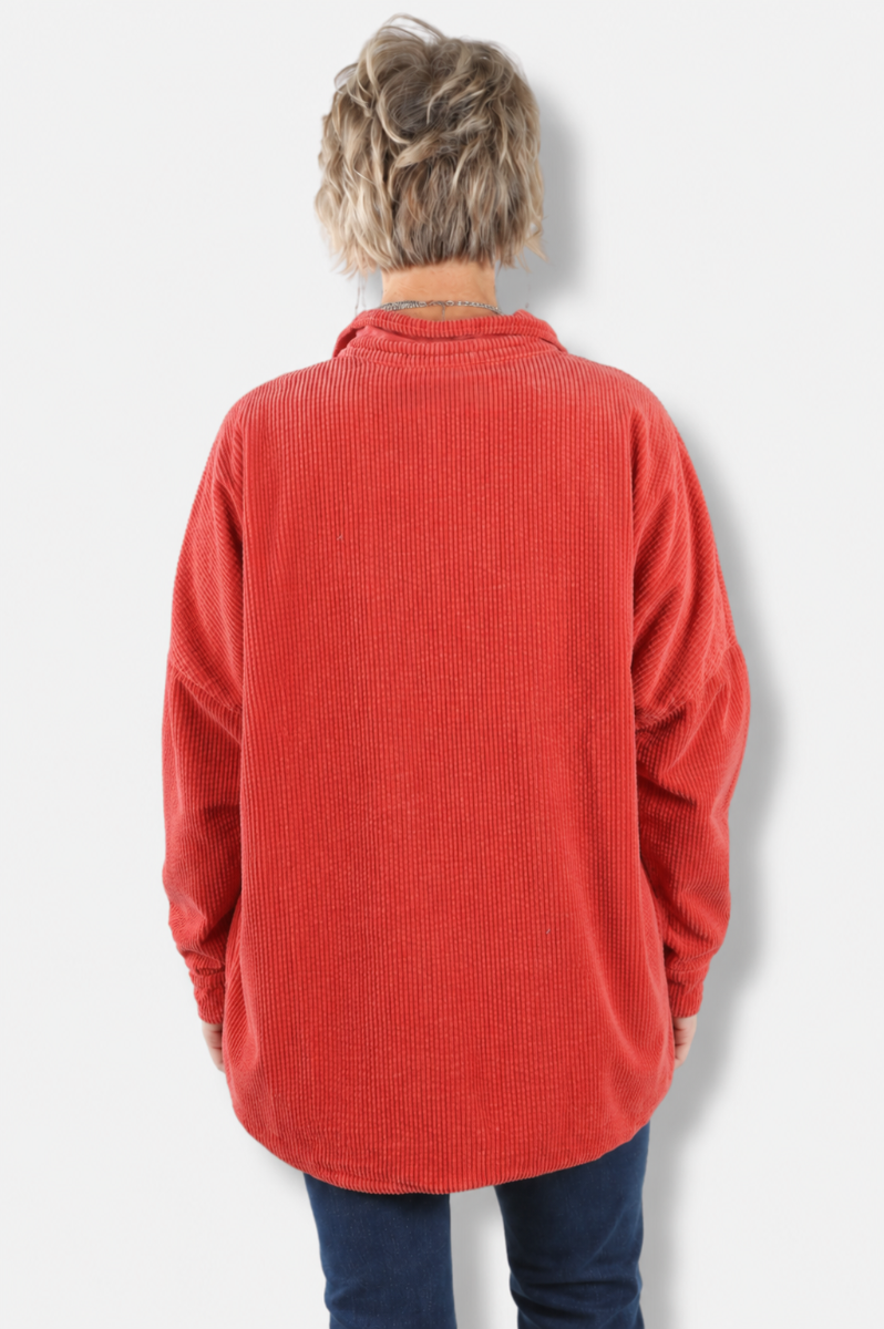 CUT LOOSE CUT LOOSE 1896630-2607 OVRSZD SHIRT CHILI
