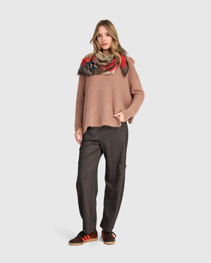 Deckle Scarf - Beige Bloom