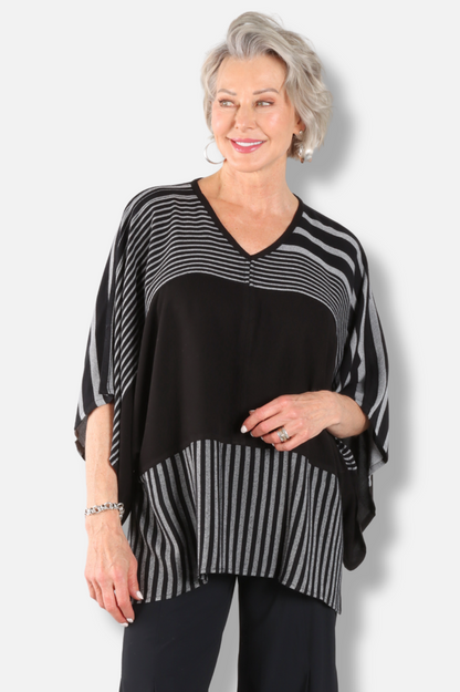 Contrast Top - Black Combo