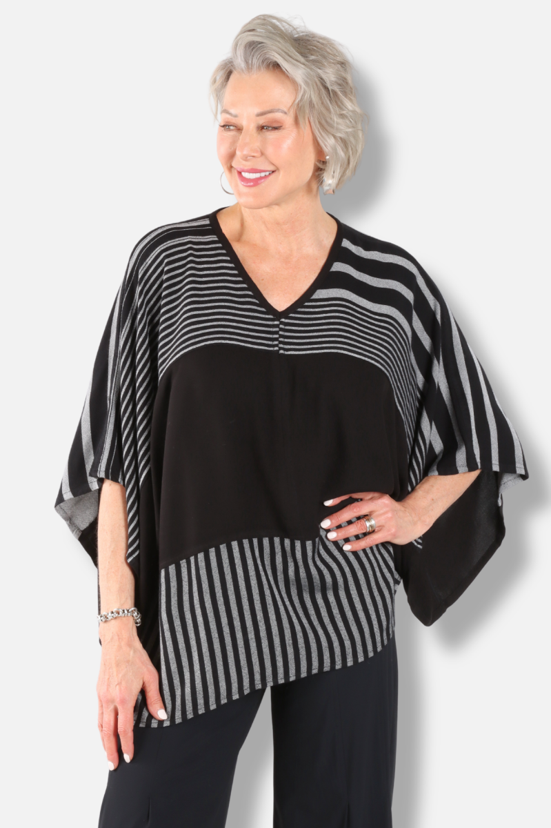 Contrast Top - Black Combo