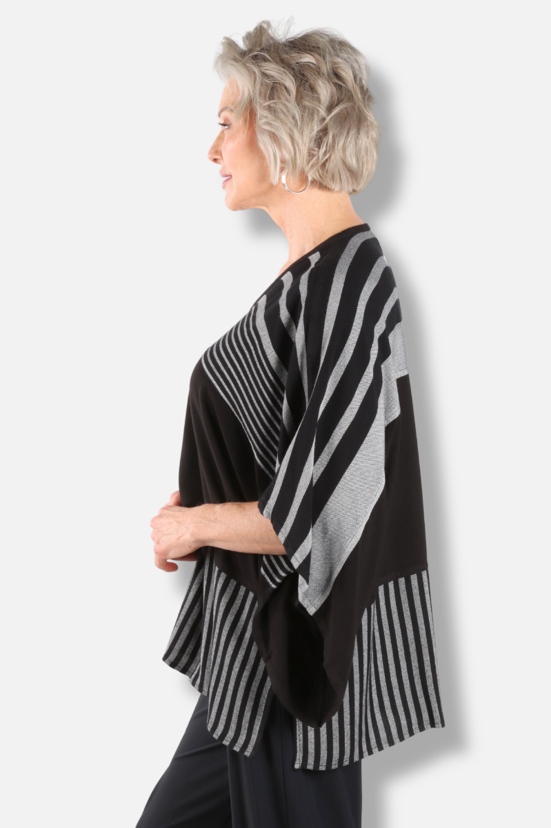 Contrast Top - Black Combo