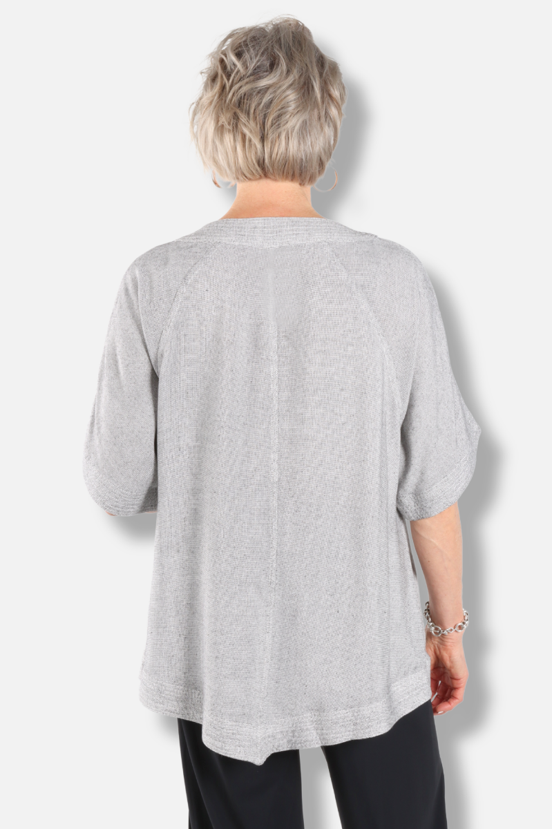 Banded Hem Top - Grey