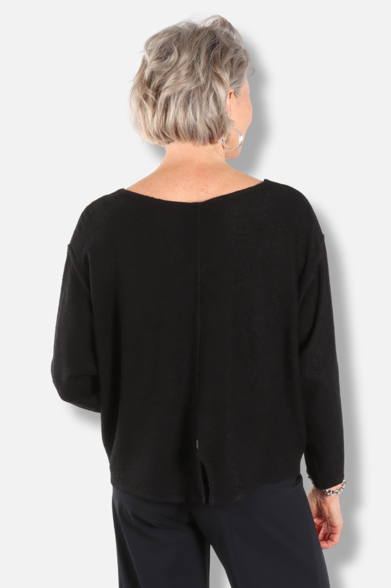 Button Cardigan - Black