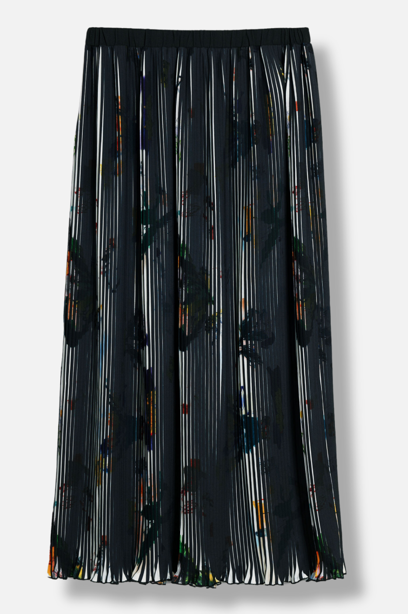 Arty Texture Skirt - Black