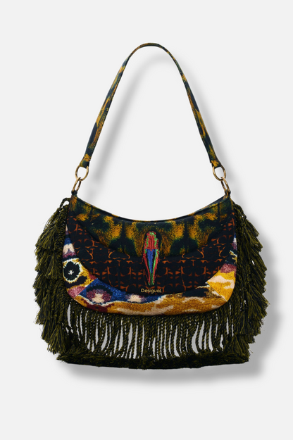 Fringe Bag - Olive Multi