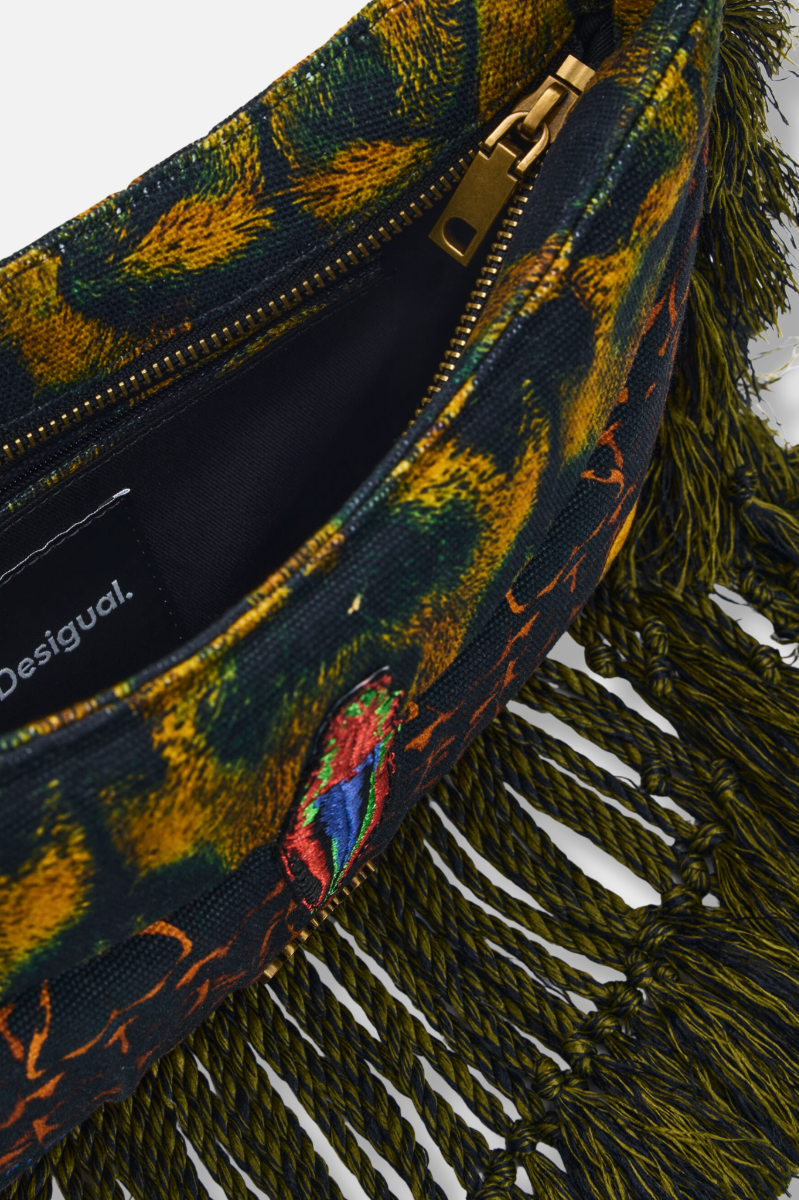Fringe Bag - Olive Multi