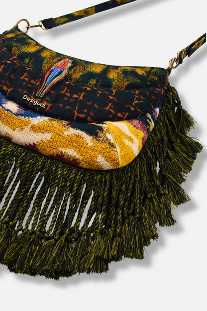 Fringe Bag - Olive Multi