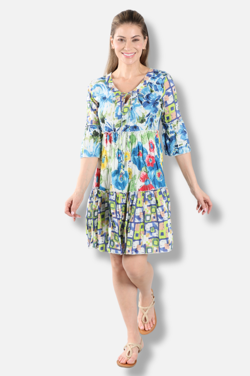 Jazz Dress - Mixed Up Blue