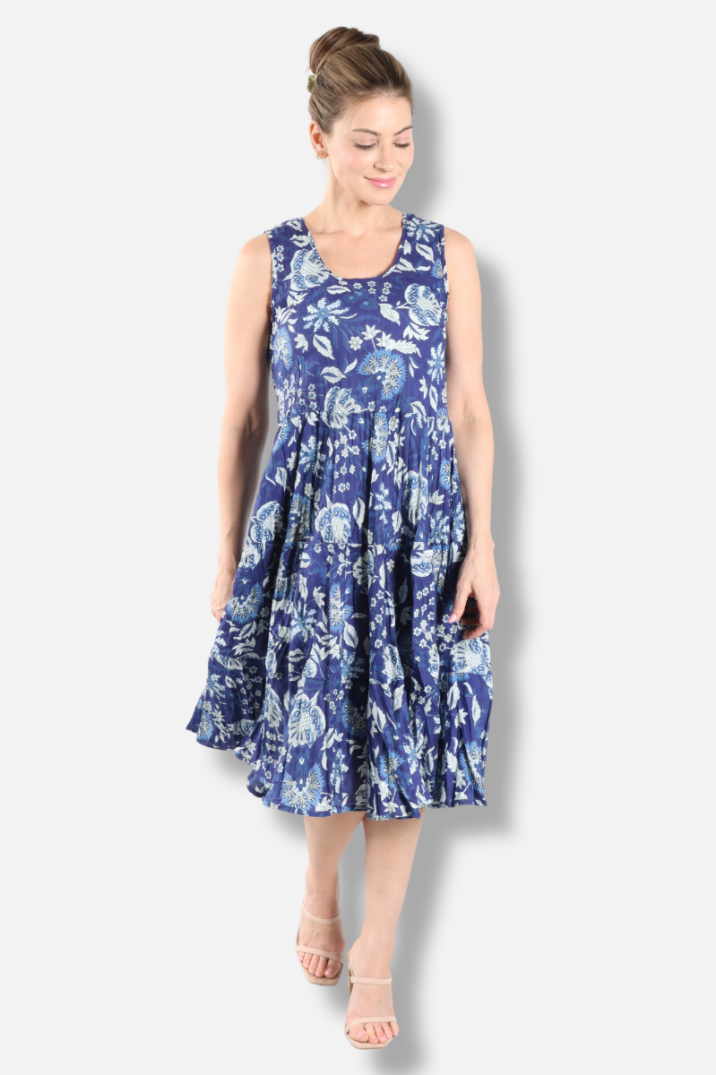 Joy Dress  - Beautiful Blue Blooms