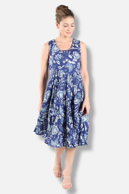 Joy Dress  - Beautiful Blue Blooms