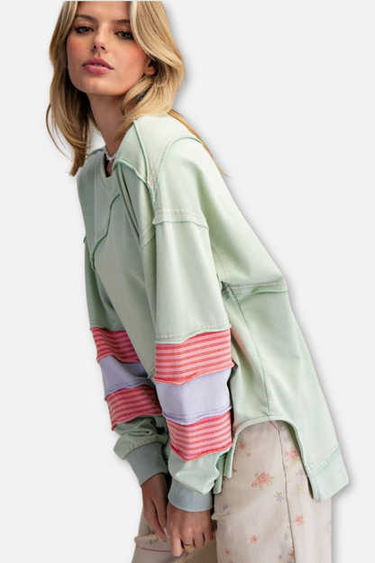 Terry Pullover - Pistachio