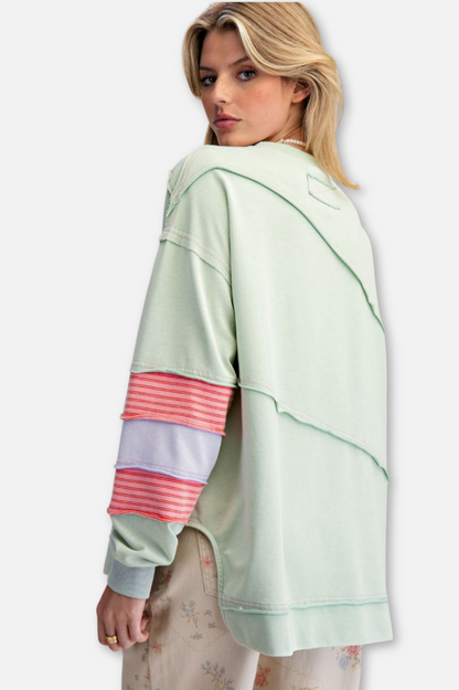Terry Pullover - Pistachio