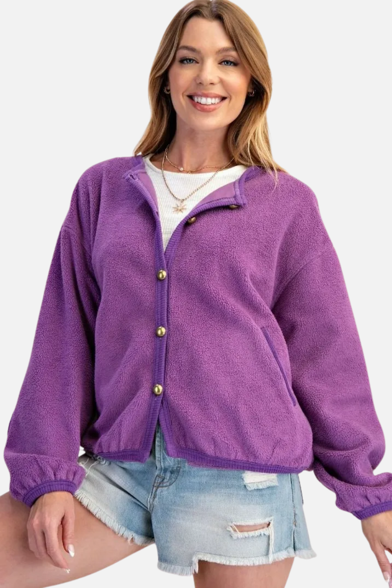 Fleece Jacket - Grape