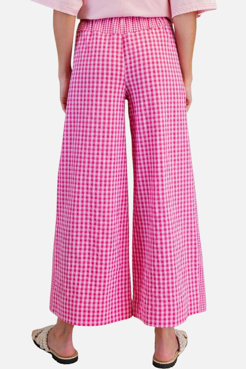 Seersucker Pant - Candy Pink