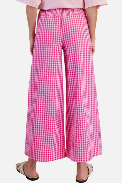 Seersucker Pant - Candy Pink