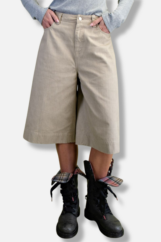 Bermuda Twill Shorts - Mushroom 